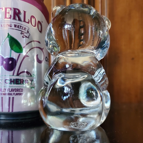 Fenton Glass June 🧸 Bear Clear Alexandrite Colored Heart - Picture 5 of 7